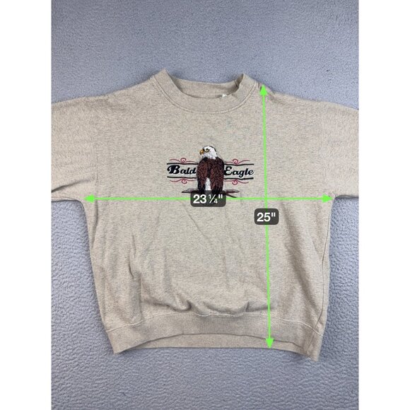 Vintage 90's American Bad Eagle Crewneck Sweater Mens Large Sweatshirt Patriotic - Picture 3 of 8